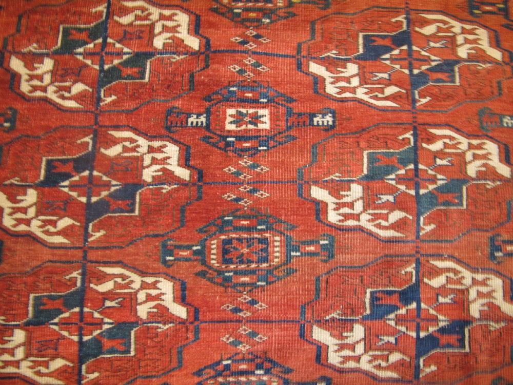Tekke Main Carpet, Central Asia, Circa 1880, 3.60m x 2.60m View VIII