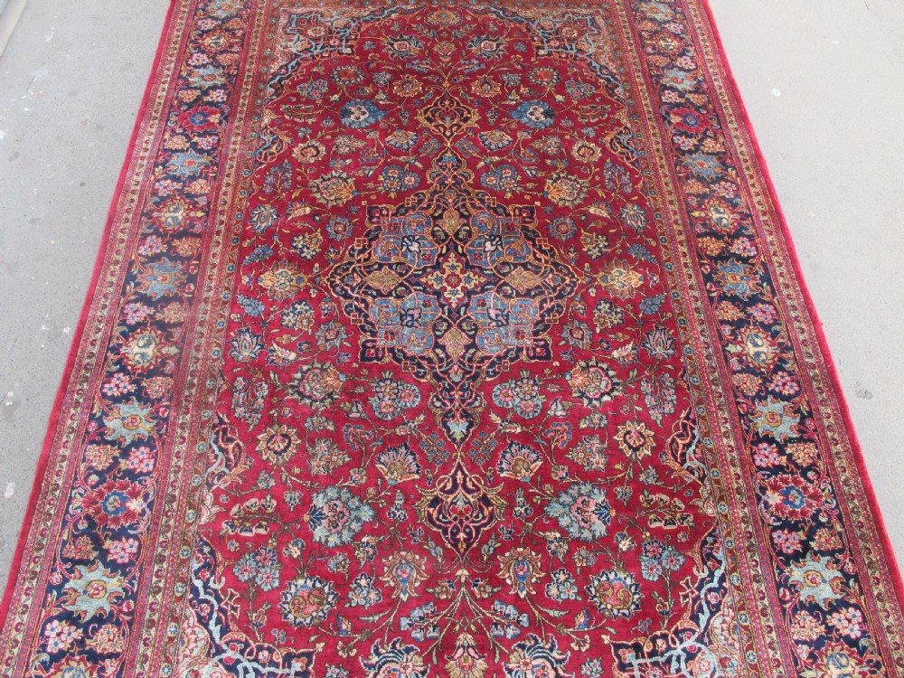 Fine Silk Keshan Rug, Persia, Circa 1930, 2.11m x 1.32m View III