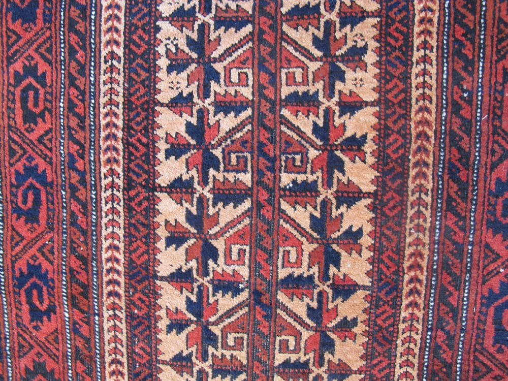 Belouch Prayer Rug, Circa 1880, 1.63m x 0.87m View X