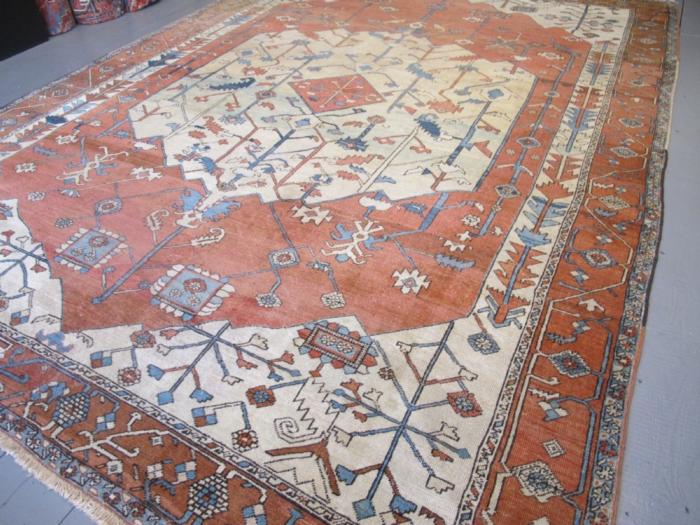 Antique Serapi Carpet, North-West Persia, Circa 1870, 3.88m x 2.87m View IV
