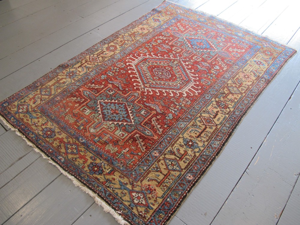 Persian Karaja Rug, Circa 1880, 2.06m x 1.36m View XI