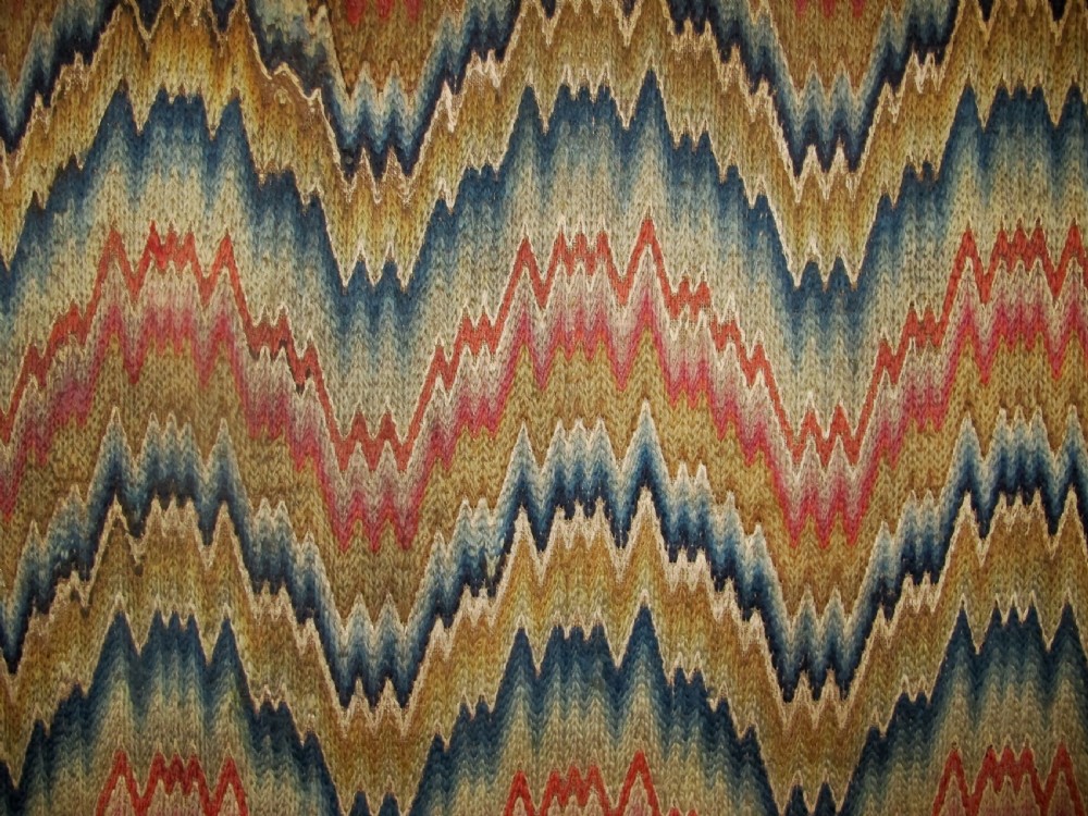 Rare 'Bargello' Work Wool Panel, 1.25m x 0.94m View II