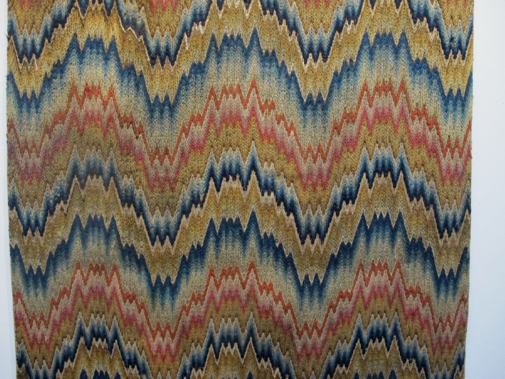 Rare 'Bargello' Work Wool Panel, 1.25m x 0.94m View V