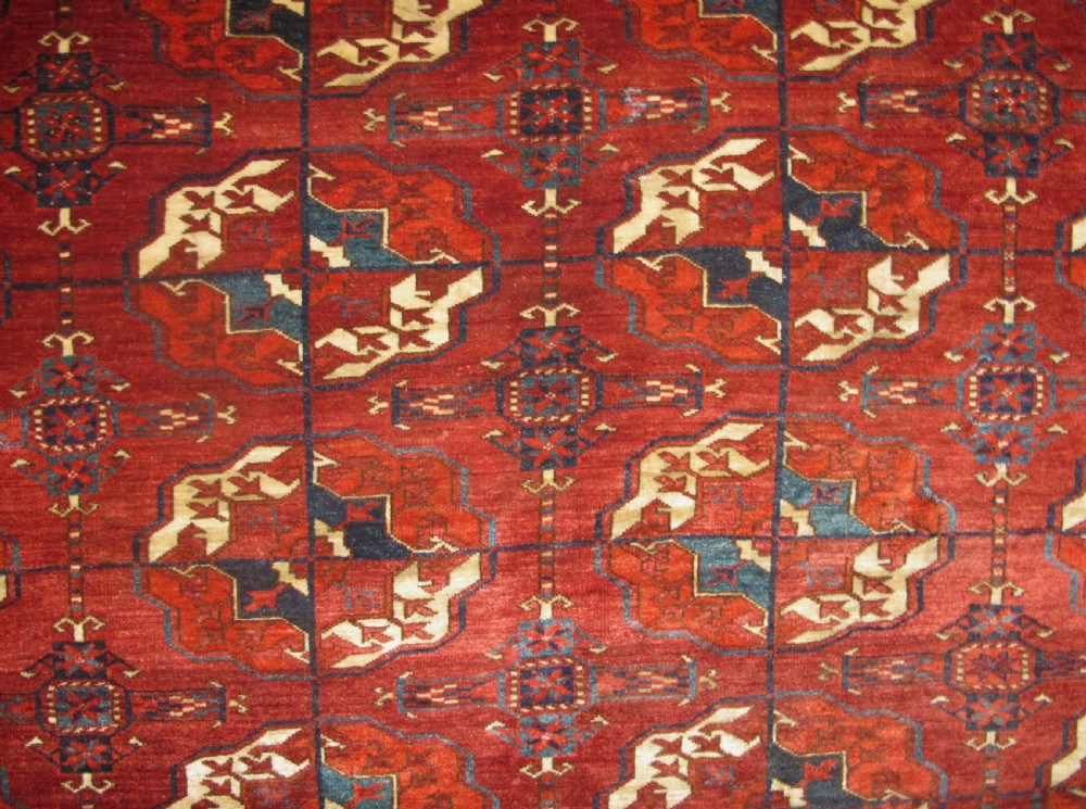 Exceptional Tekke Main Carpet, Central Asia, Circa 1850, 2.54m x 2.06m View II