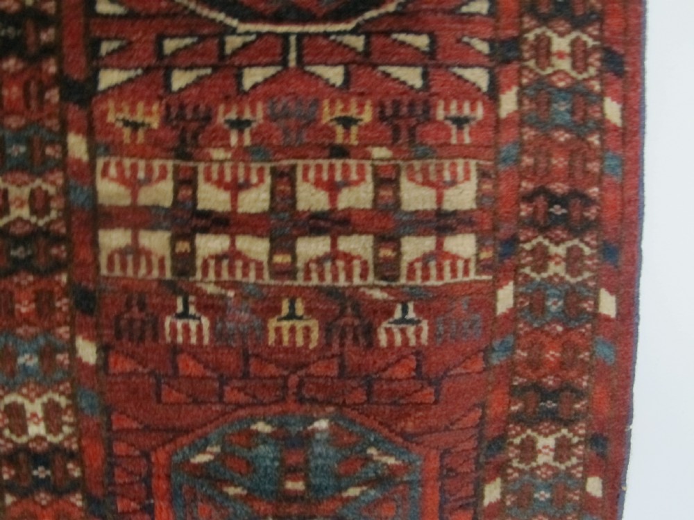 Exceptional Tekke Main Carpet, Central Asia, Circa 1850, 2.54m x 2.06m View V