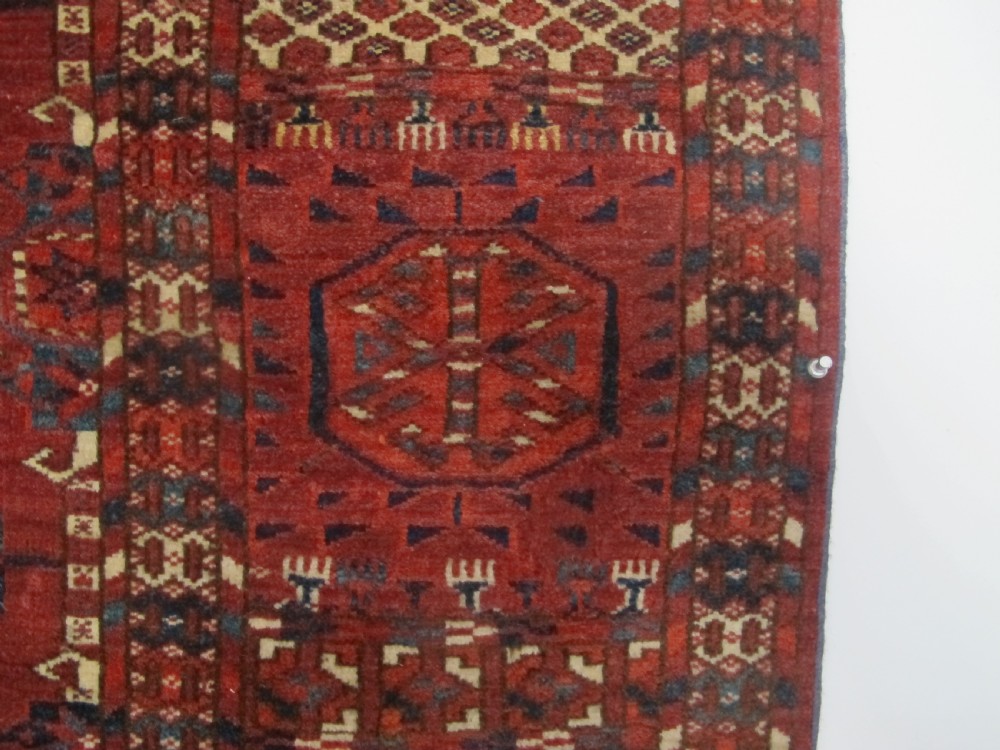 Exceptional Tekke Main Carpet, Central Asia, Circa 1850, 2.54m x 2.06m View VI