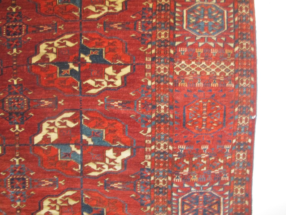 Exceptional Tekke Main Carpet, Central Asia, Circa 1850, 2.54m x 2.06m View VIII