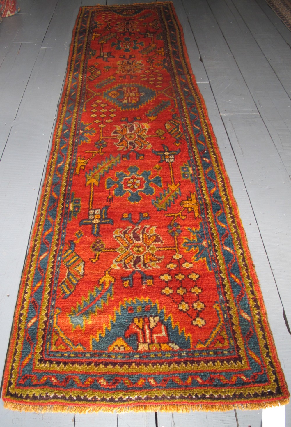 Oushak Runner, Western Turkey, circa 1890, 3.50m x 0.89 (10'6