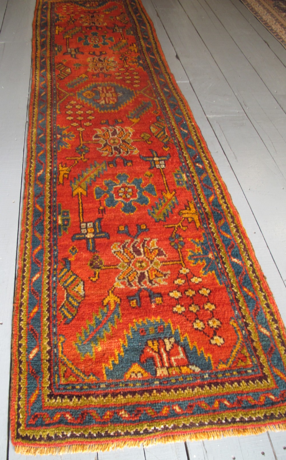 Oushak Runner, Western Turkey, circa 1890, 3.50m x 0.89 (10'6