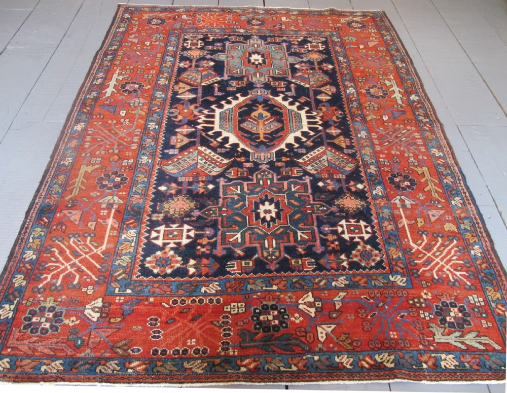Fine Karaja Rug, North-West Persia, circa 1870, 1.95m x 1.48m (6'4