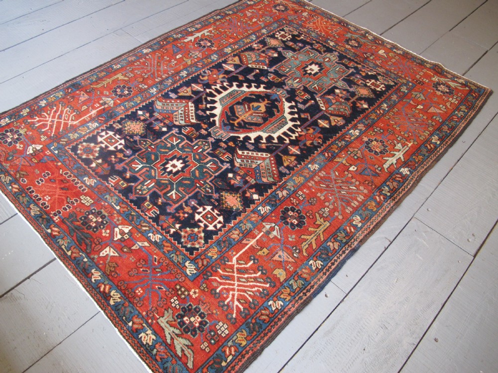 Fine Karaja Rug, North-West Persia, circa 1870, 1.95m x 1.48m (6'4