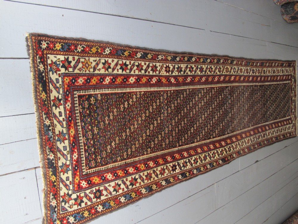 19th century Kurdish Runner, West Persia, 3.20m x 0.92m View II