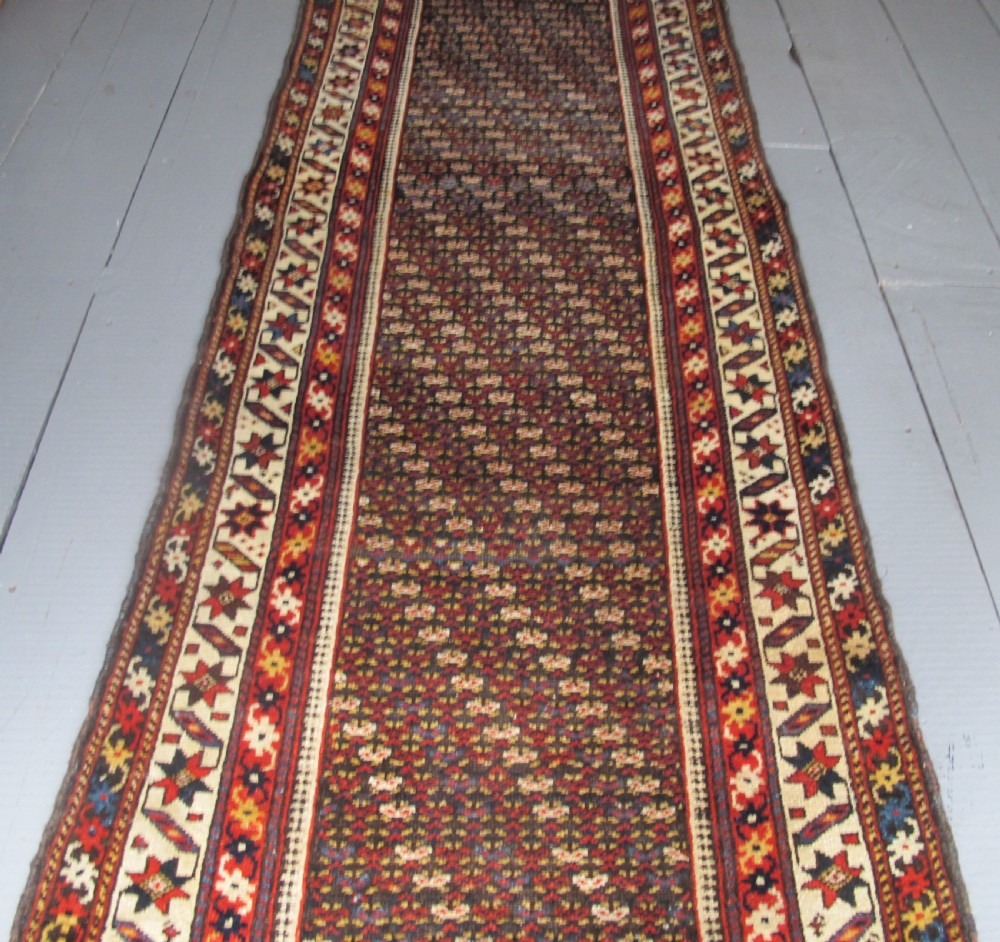19th century Kurdish Runner, West Persia, 3.20m x 0.92m View III
