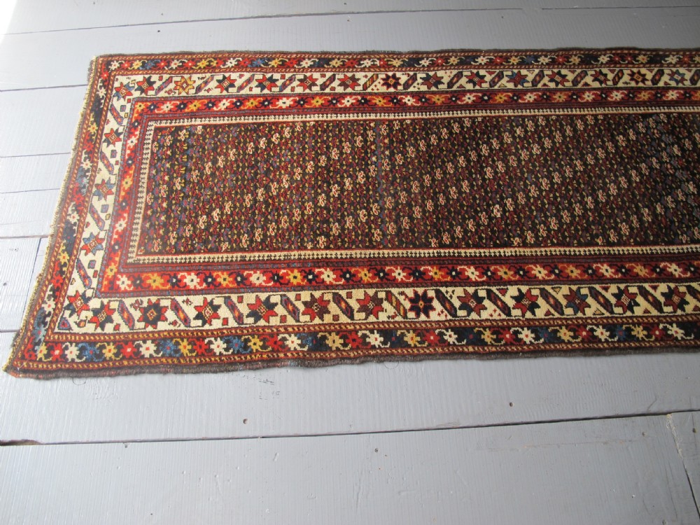 19th century Kurdish Runner, West Persia, 3.20m x 0.92m View XV