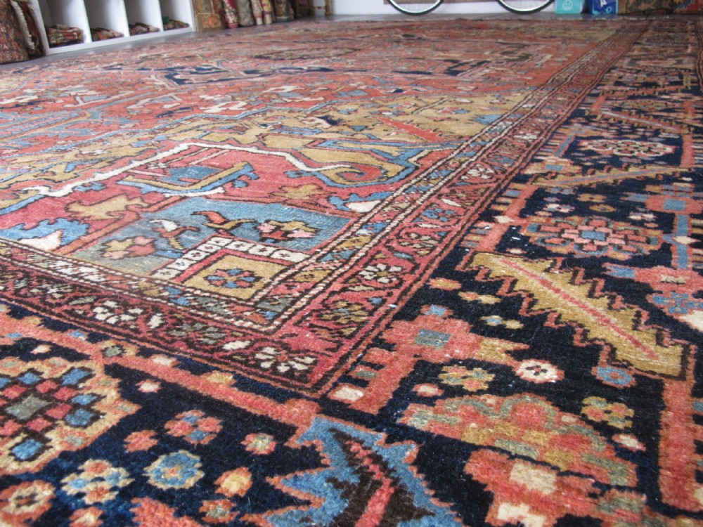 Large Heriz Carpet With Pale Colours, 4.60m x 3.35m (15'1
