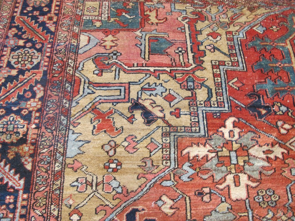 Large Heriz Carpet With Pale Colours, 4.60m x 3.35m (15'1