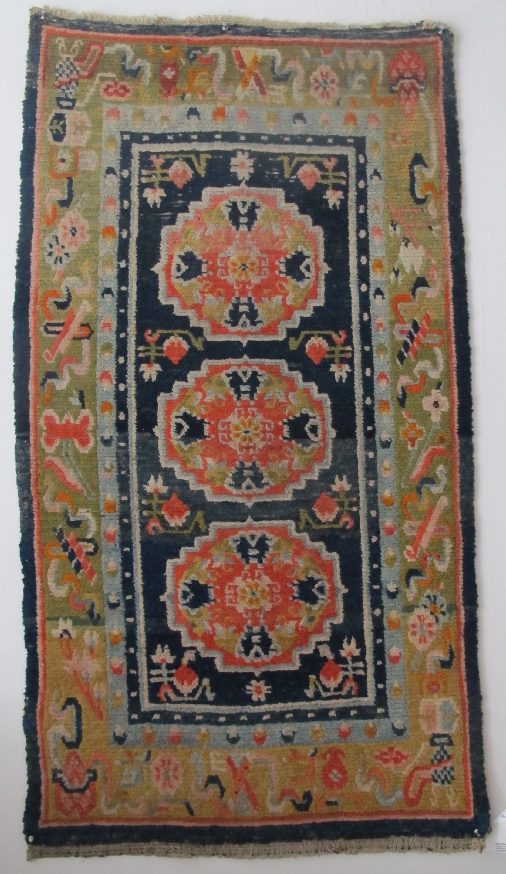 Antique Tibetan Rug, 1.29m x 0.99m (4'2