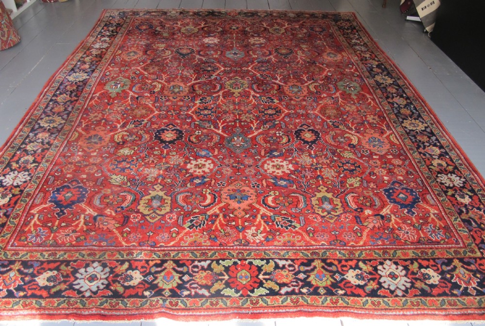 Colourful Mahal Carpet, Persia, Circa 1910, 3.70m x 2.78m (12'1