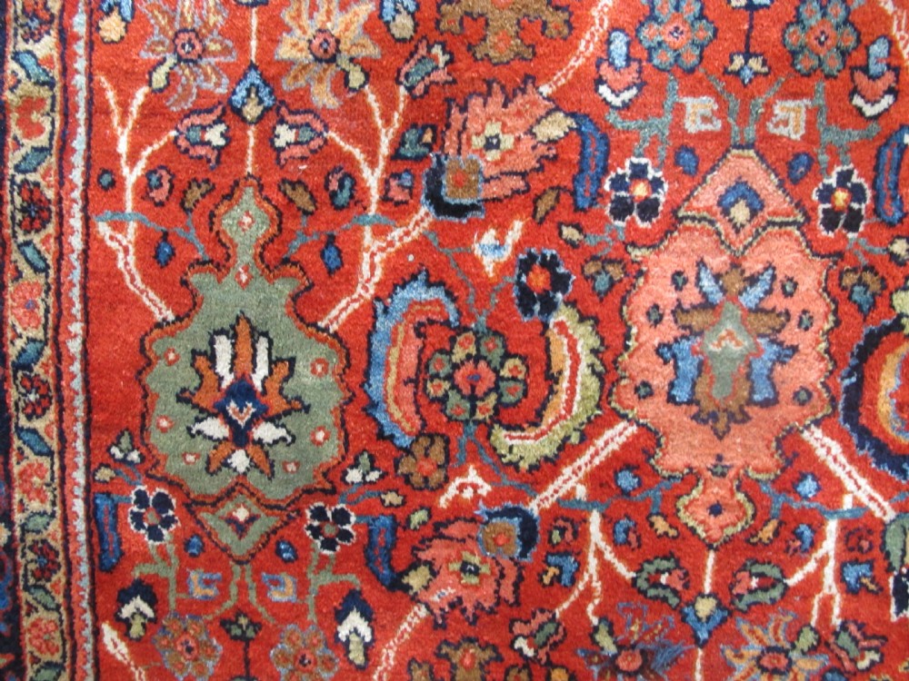 Colourful Mahal Carpet, Persia, Circa 1910, 3.70m x 2.78m (12'1