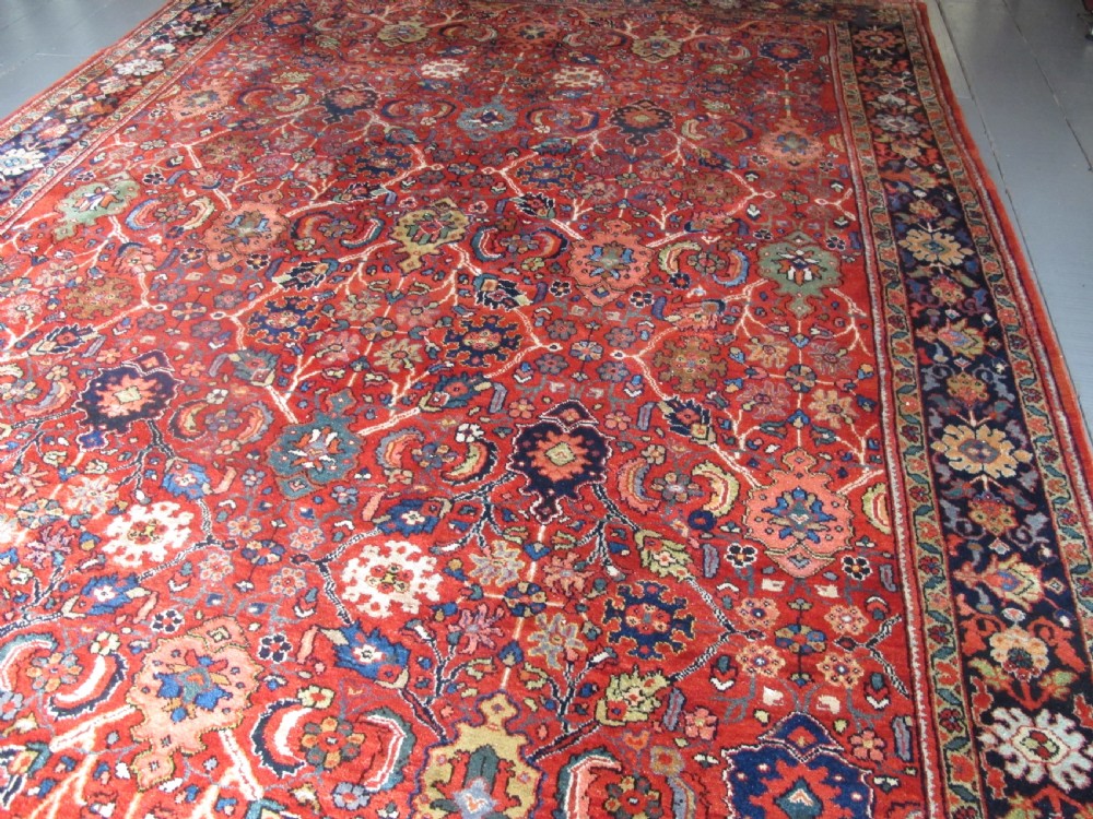 Colourful Mahal Carpet, Persia, Circa 1910, 3.70m x 2.78m (12'1