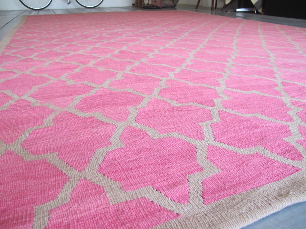 A Very Pretty Indian Wool Dhurrie, Circa 1900, 3.75m x 2.45m (12'3