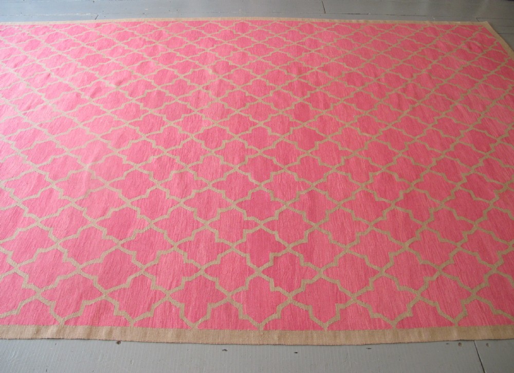 A Very Pretty Indian Wool Dhurrie, Circa 1900, 3.75m x 2.45m (12'3
