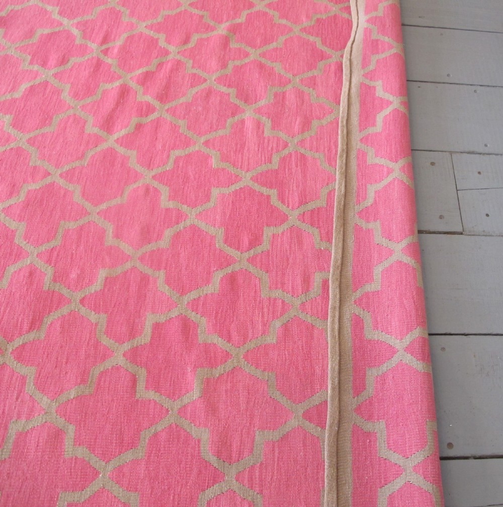A Very Pretty Indian Wool Dhurrie, Circa 1900, 3.75m x 2.45m (12'3