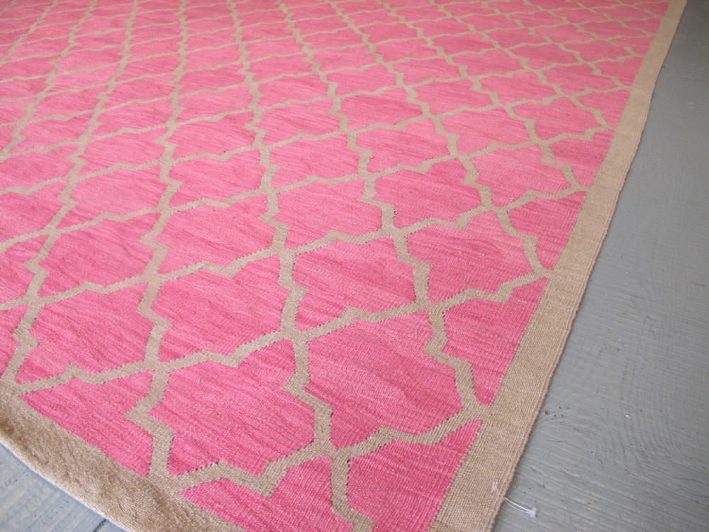 A Very Pretty Indian Wool Dhurrie, Circa 1900, 3.75m x 2.45m (12'3