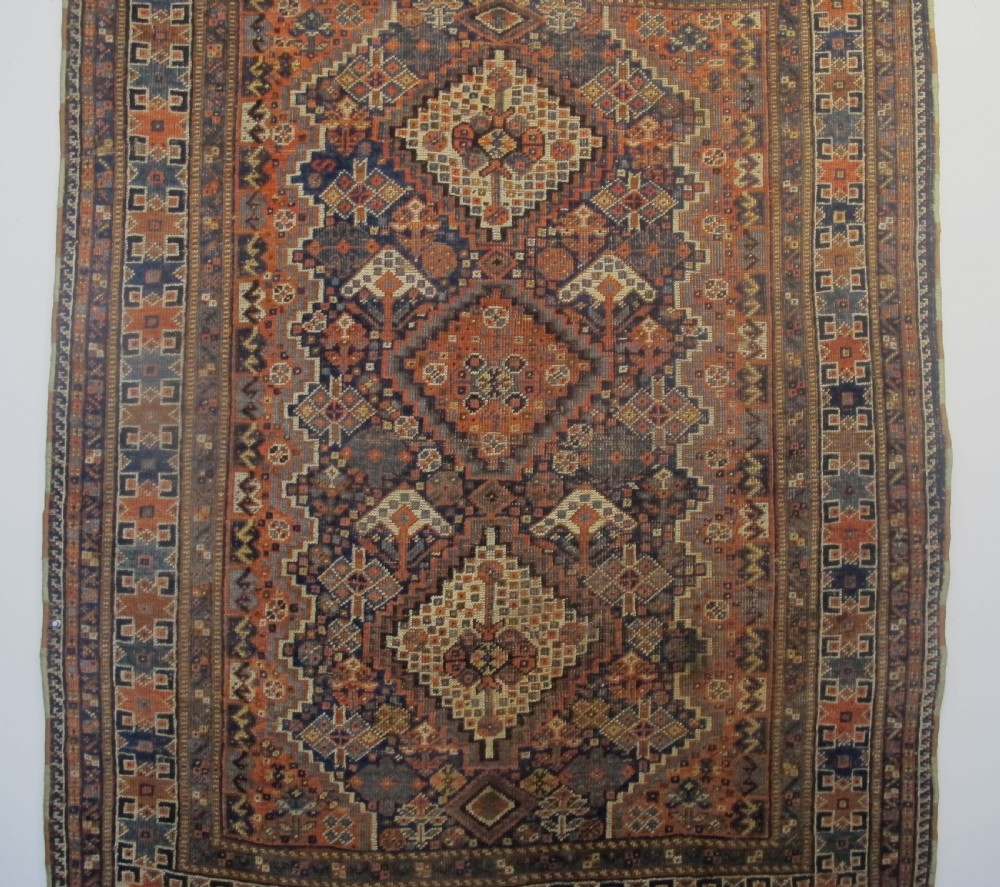 Pretty Persian Tribal Wool Rug, Circa 1890, 1.53m x 1.02m View II