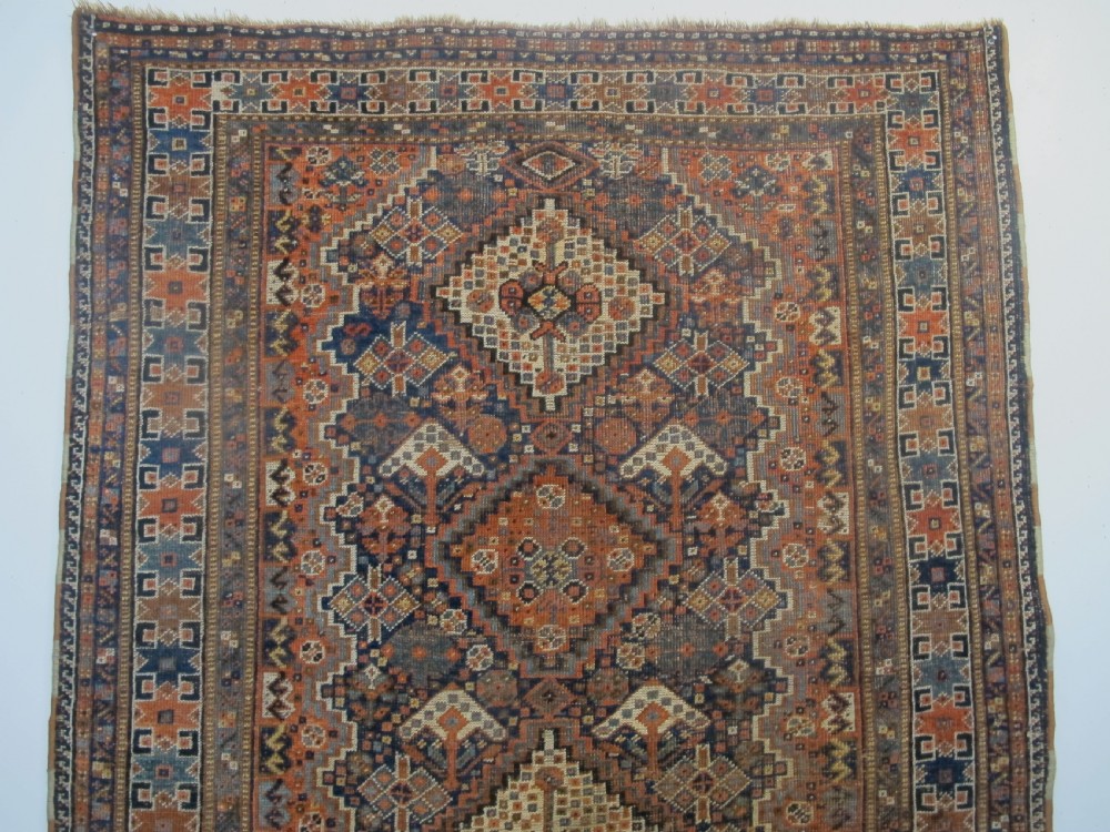 Pretty Persian Tribal Wool Rug, Circa 1890, 1.53m x 1.02m View III