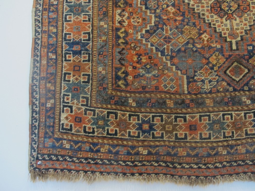 Pretty Persian Tribal Wool Rug, Circa 1890, 1.53m x 1.02m View IV