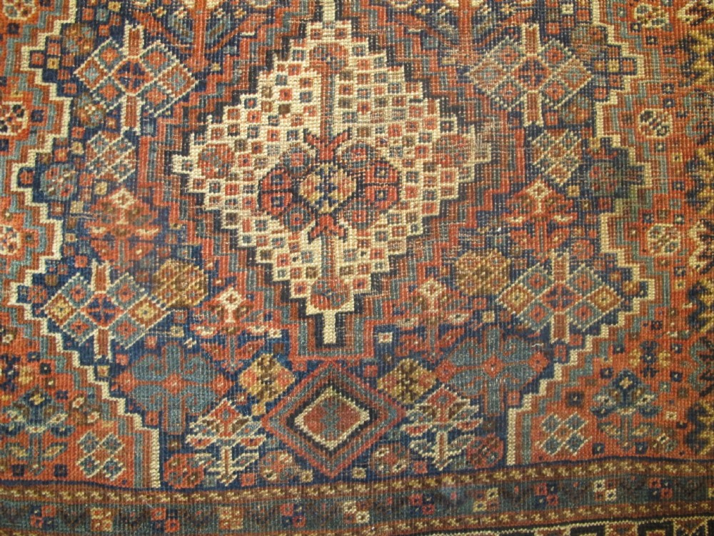 Pretty Persian Tribal Wool Rug, Circa 1890, 1.53m x 1.02m View VII