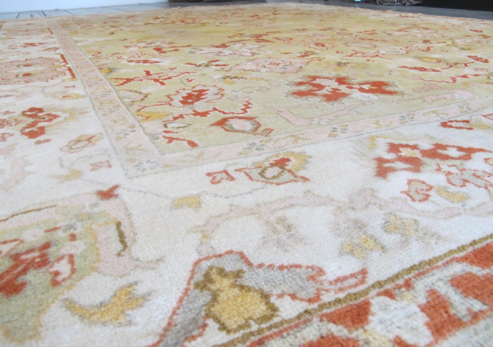 Antique Oushak Wool Carpet, 3.91m x 2.92m (11'10