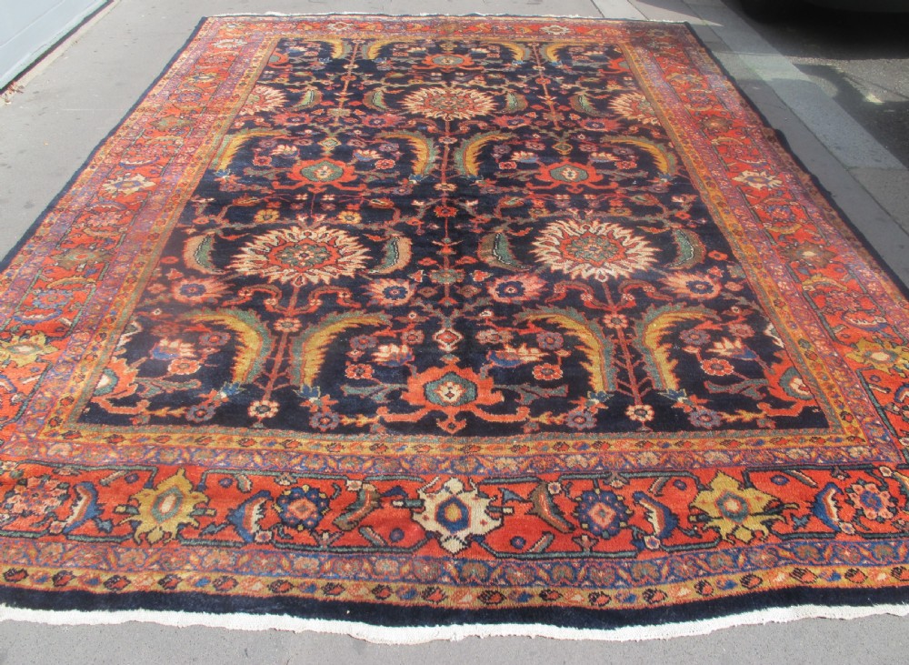Decorative Mahal Wool Carpet, West Persia, Circa 1910, 3.55m x 2.63m (11' 8