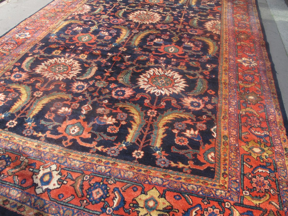 Decorative Mahal Wool Carpet, West Persia, Circa 1910, 3.55m x 2.63m (11' 8