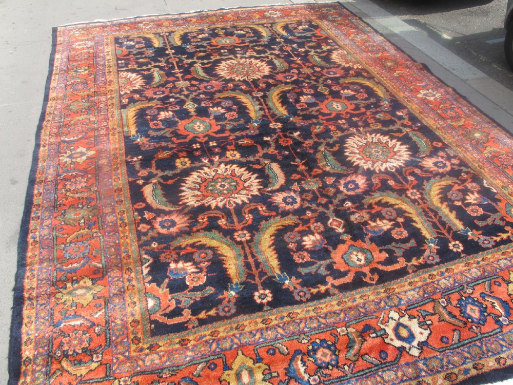 Decorative Mahal Wool Carpet, West Persia, Circa 1910, 3.55m x 2.63m (11' 8