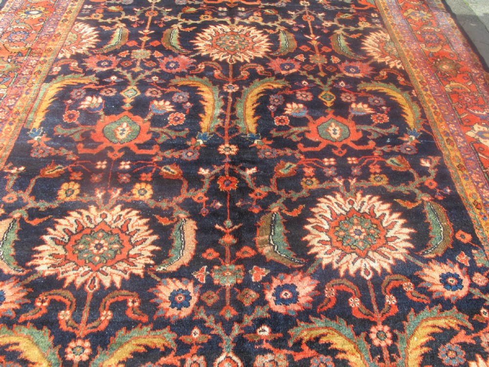 Decorative Mahal Wool Carpet, West Persia, Circa 1910, 3.55m x 2.63m (11' 8