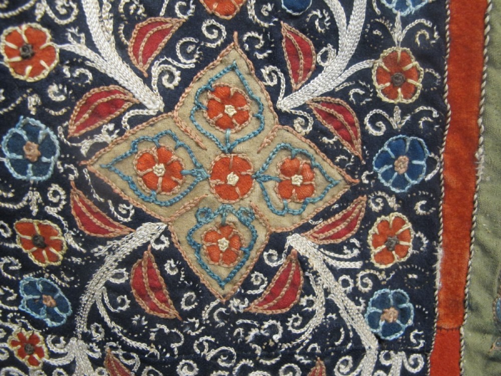 Fine Persian Embroidered Cover, Circa 1850, 1.80m x 1.37. (71