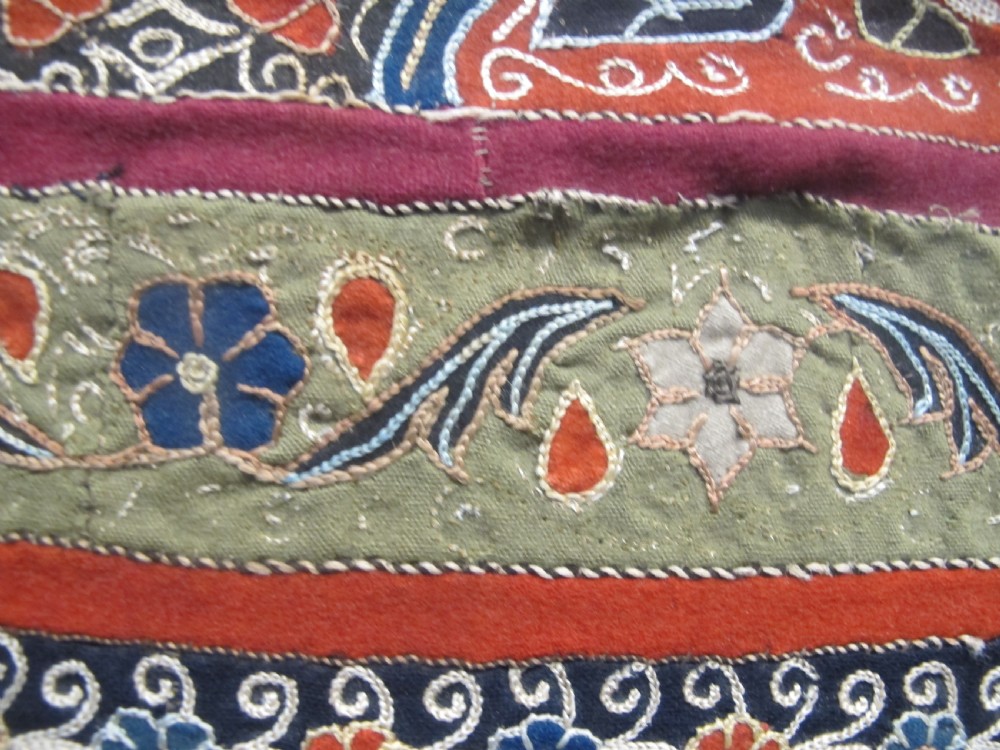 Fine Persian Embroidered Cover, Circa 1850, 1.80m x 1.37. (71
