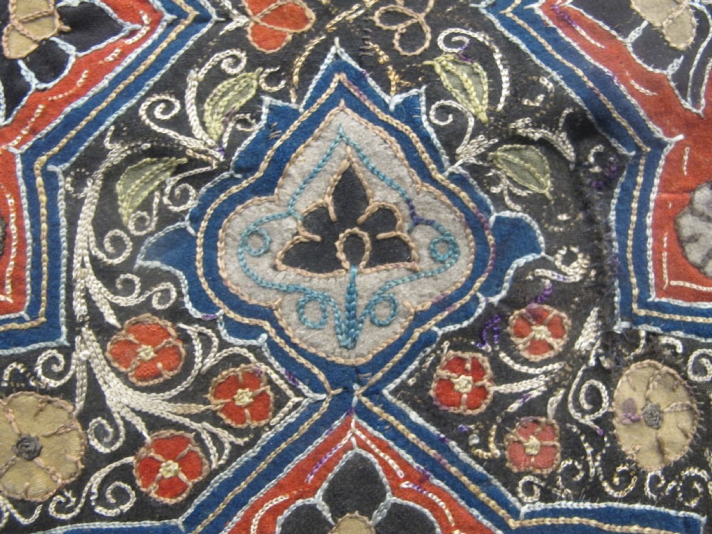 Fine Persian Embroidered Cover, Circa 1850, 1.80m x 1.37. (71