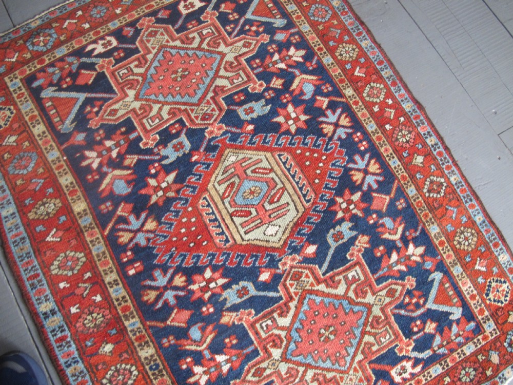 Cute 19th Century Persian Karaja Rug, 1.36m x 1.07m View II