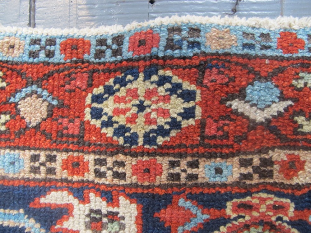 Cute 19th Century Persian Karaja Rug, 1.36m x 1.07m View V