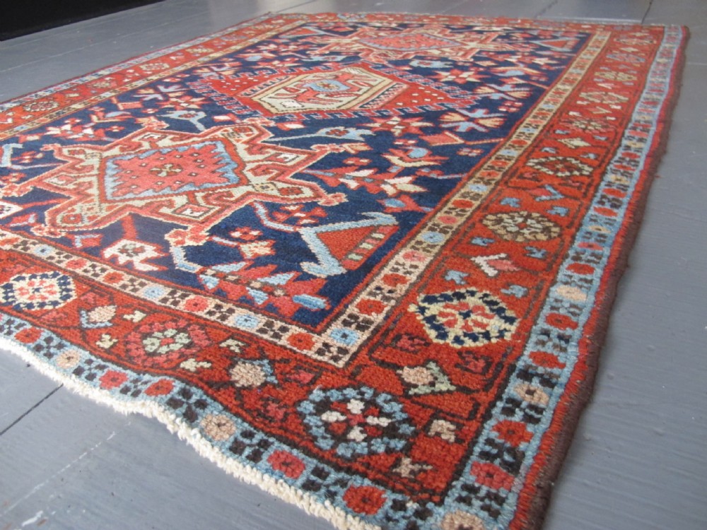 Cute 19th Century Persian Karaja Rug, 1.36m x 1.07m View XI