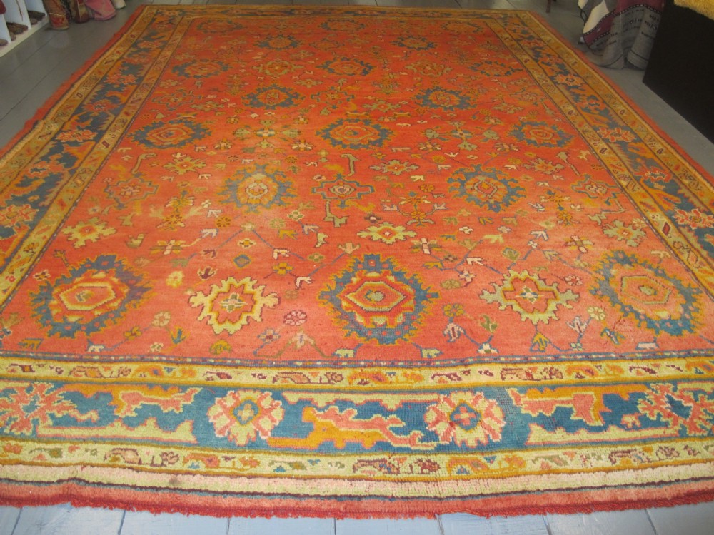 Highly Decorative Oushak Carpet, Turkey, Circa 1880, 4.68m x 3.43m