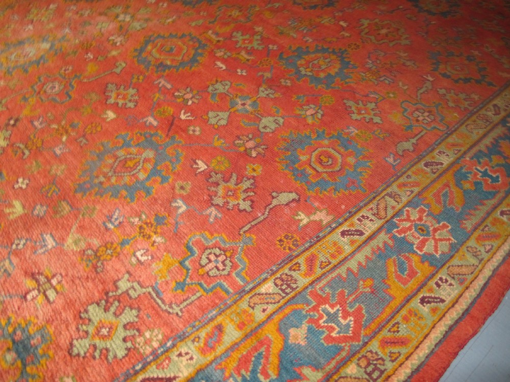 Highly Decorative Oushak Carpet, Turkey, Circa 1880, 4.68m x 3.43m View VII