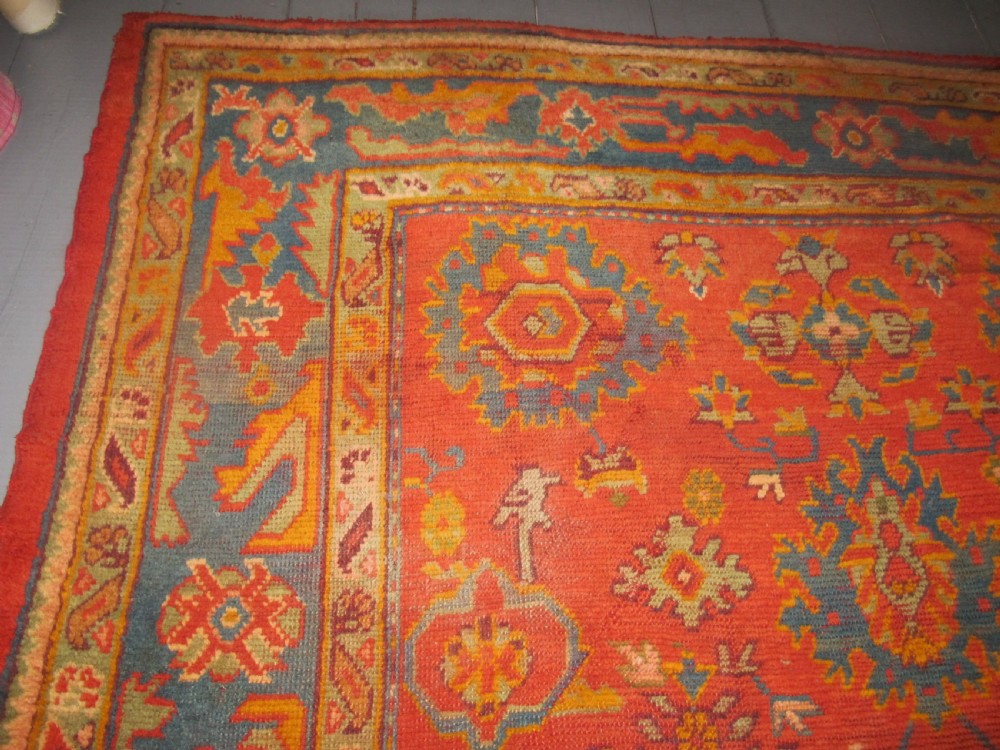 Highly Decorative Oushak Carpet, Turkey, Circa 1880, 4.68m x 3.43m View XI