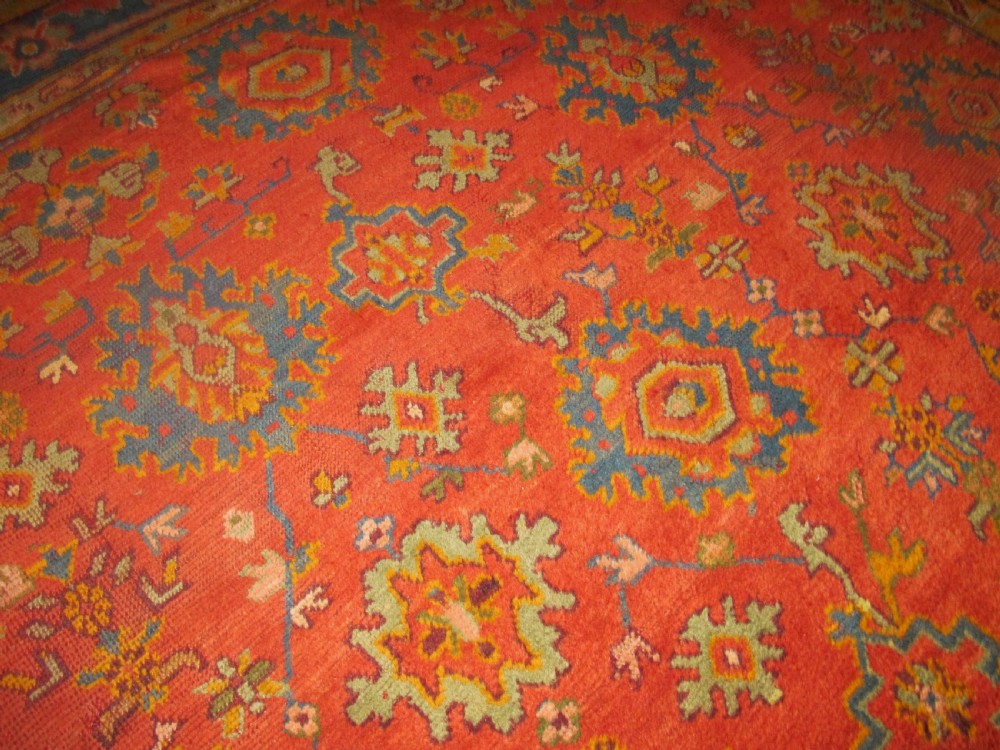 Highly Decorative Oushak Carpet, Turkey, Circa 1880, 4.68m x 3.43m View XII