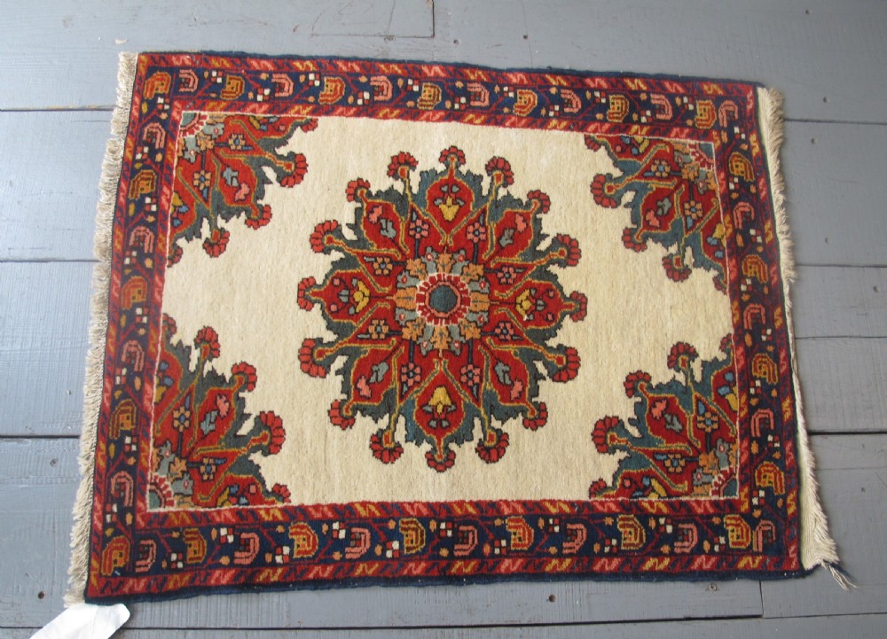 Charming Persian Village Rug, Circa 1900, 98cm x 80cm (39
