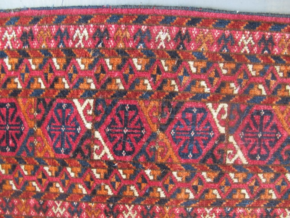 Fine Antique Tekke Bokhara Rug in an Interesting Size 2.00m x 1.10m View IV