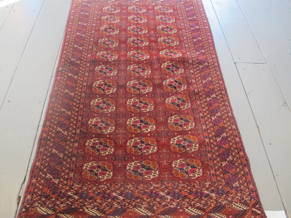 Fine Antique Tekke Bokhara Rug in an Interesting Size 2.00m x 1.10m View VI